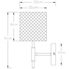 Loftowa LAMPA ścienna BASKETT 45259/01/30 Lucide metalowa OPRAWA druciany kinkiet czarny drewno