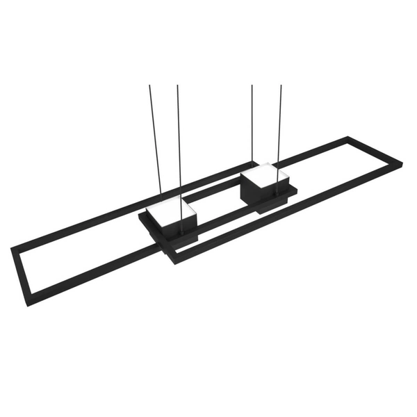 Lampa zwisająca Albany 347710432 Trio LED 37W 2700-6500K prostokąty czarna
