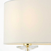 Lampa stołowa klasyczna Nixon 70564 Endon abażur ecru mosiądz