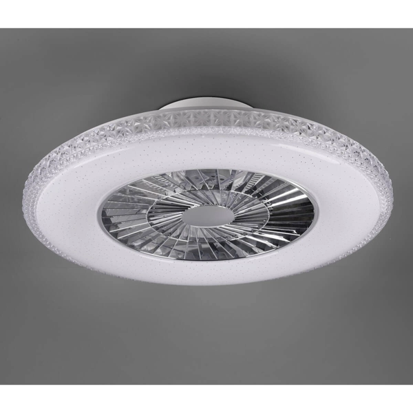 Sufitowy lampowentylator HARSTAD R62412106 RL Light LED 40W 3000-6500K na pilot srebrny