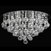 Plafon LAMPA sufitowa VEN P-E 1437/6-50 okrągła OPRAWA z kryształkami glamour crystal chrom przezroczysta almonte