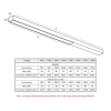Metalowa lampa sufitowa Pietra/N 313306102-12 LED 71W 3000K listwa biały