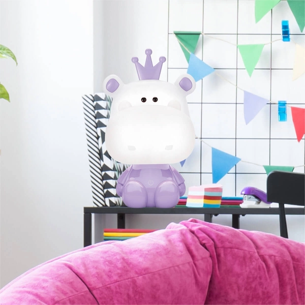 Lampka LED na komodę Hippo KDR-613B-PE Zumaline 3W 4000K fioletowa biała