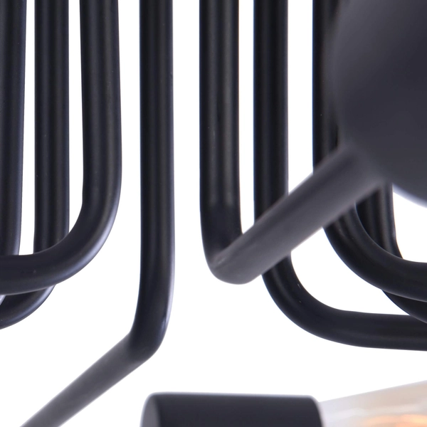 LAMPA sufitowa GILBERT T532CL-08B Maytoni plafoniera OPRAWA metalowa plafon loftowy czarny