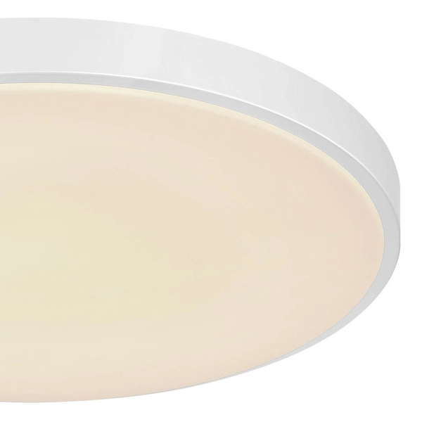 Minimalistyczna LAMPA sufitowa SONNY 41586-24 Globo okrągła LED 24W 2700K - 6000K do salonu srebrna