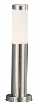 Stojąca lampa ogrodowa Boston 3158 Globo tuba IP44 stalowa srebrna