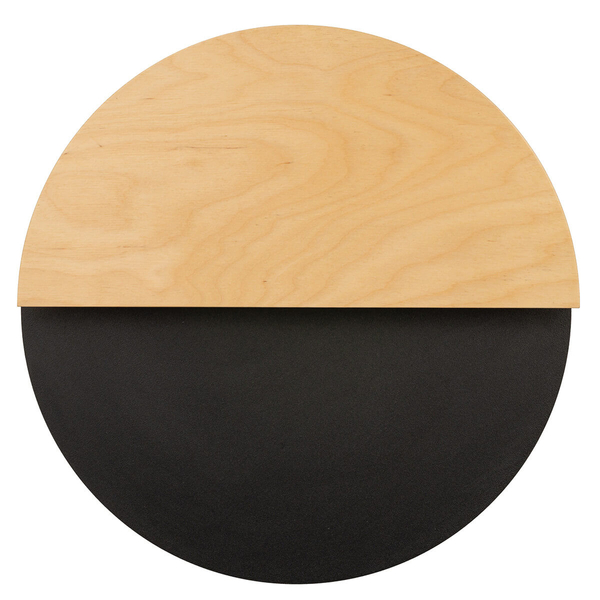 Ścienny kinkiet okrągły Luna 40865 LED 7W 3000K round naturalny czarny