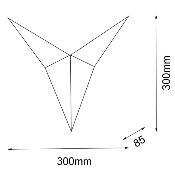Kinkiet ścienny Hino 4037 Shilo industrialny do salonu metalowy czarny