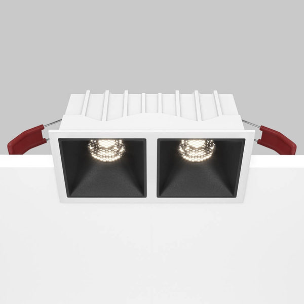 Wpust sufitowy Alfa DL043-02-10W4K-SQ-WB LED 20W 4000K biały czarny