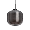 Owalna lampa wisząca Bonzo ABR-LWS-C-BON szklana do salonu szara