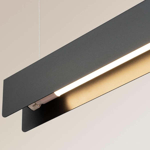 Lampa wisząca na listwie Spark SL.1395 belka podłużna czarna