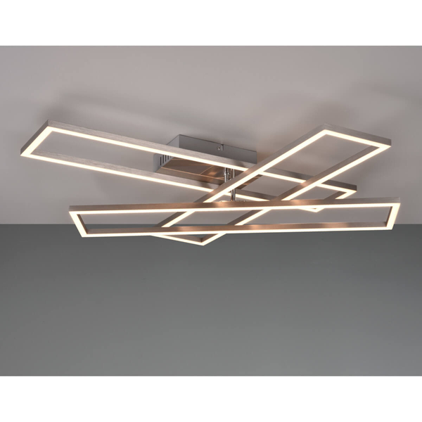 Nasufitowa lampa TESSORA DL107-64423 LED 36W 2700-6000K z pilotem nikiel