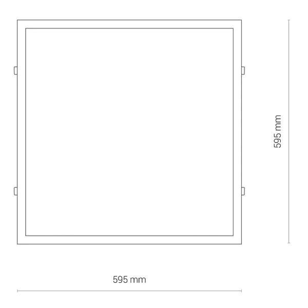 Sufitowa lampa kwadratowa CL ITAKA 8460 LED 40W 3000K biała