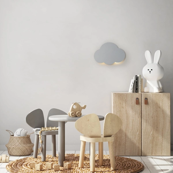 Lampa ścienna dziecięca chmura Cloud 4965 TK Lighting metalowa czarna