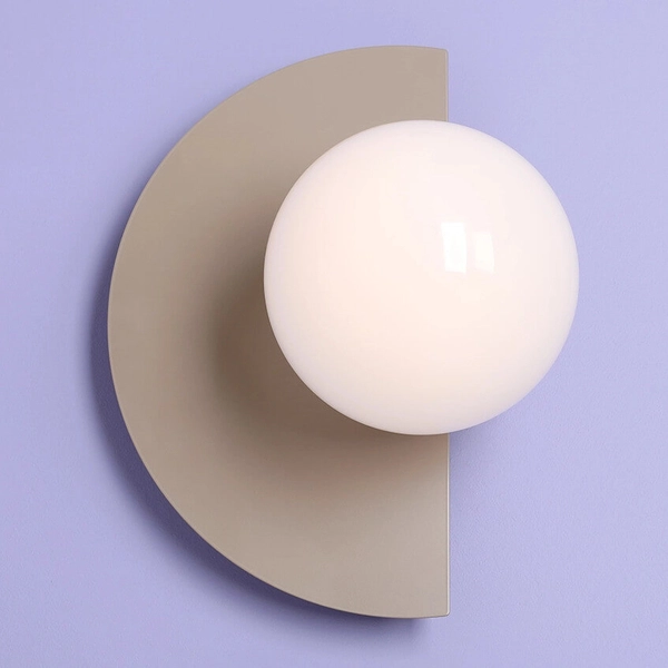 Naścienna lampa kulista na przedpokój LOOP 1125C17 Aldex beżowy