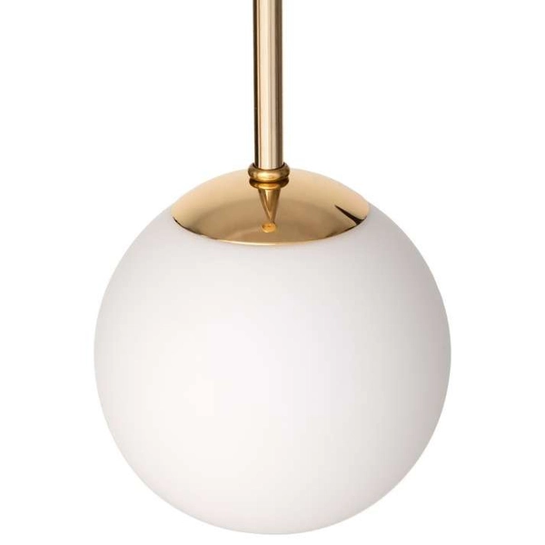 LAMPA wisząca LAMIA 11021105 Kaspa modernistyczna OPRAWA szklana ZWIS kula ball złota biała czarna