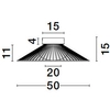 Sufitowa lampa PENA LE44250 LED 15W 3000K druciak czarna biała