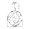 Łańcuchowa wisząca lampa Blacksmith QN-BLACKSMITH-5P-OBK IP44 czarny