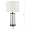 Dotykowa lampa stołowa Enrico ENR4122 LED 2,4W 3000K szklana czarny