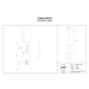 Lampa wisząca Splash MOD282PL-L8G3K LED 7W 3000K bańka złota przydymiona