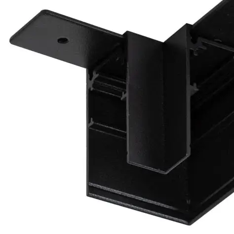 Magnetyczny narożnik do szyn TRMA-263537-CONN-L-TYPE metalowy czarny