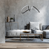 Wisząca lampa designerska Tesoro LED 48W 4000K czarna do jadalni