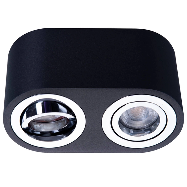 Natynkowa lampa sypialniana Brant AZ2930 z regulacją metalowa czarna