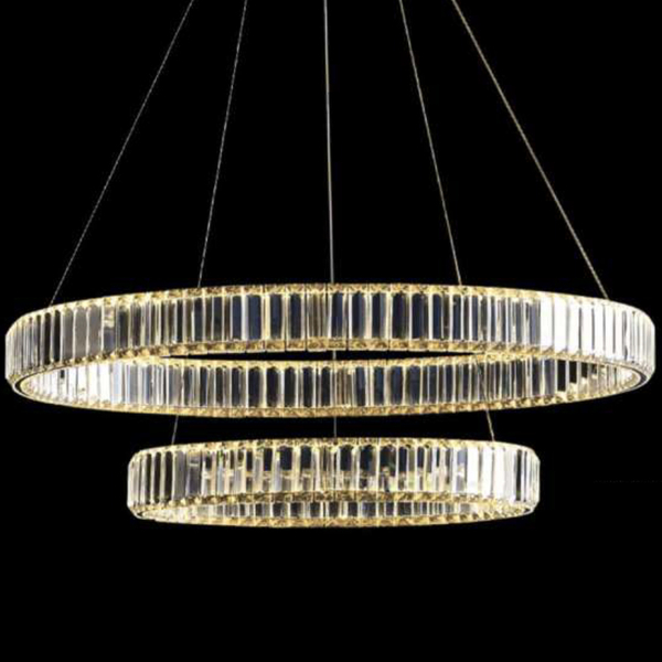 Kryształowa lampa wisząca Bohemia CGBOHEM100 Copel LED 60W 3000K złote