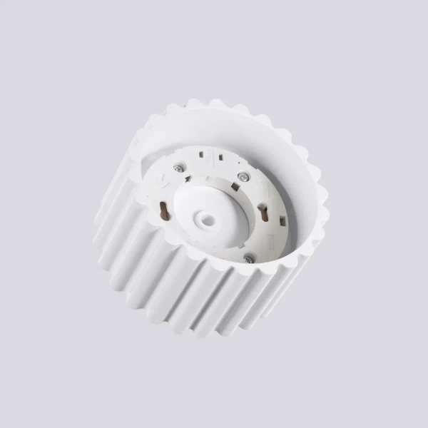 Ryflowana lampa sufitowa AURA SL.1782 do jadalni biała
