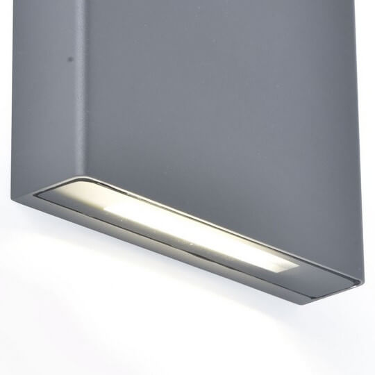 Zewnętrzna lampa na ścianę PILI 5102601125 LED 8,5W 4000K IP54 szara