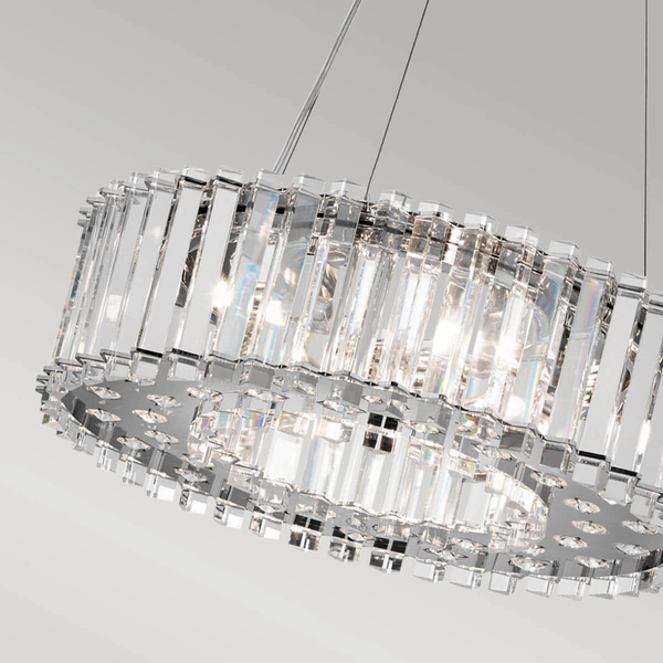 Lampa wisząca Crystal Skye KL-CRYSTAL-SKYE-P-A Kichler glamour IP44 chrom