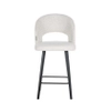 Krzesło barowe Savoy S4561 WHITE BOUCLE Richmond Interiors hoker biały czarny