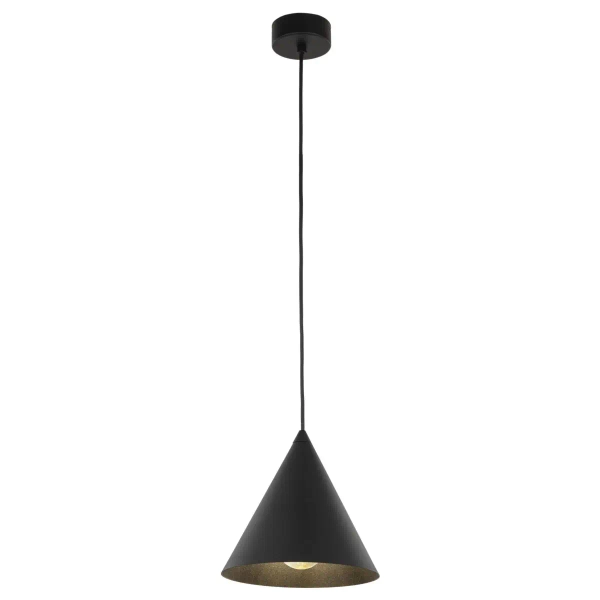 Lampa wisząca do salonu CONO 10058 trójkątna czarny