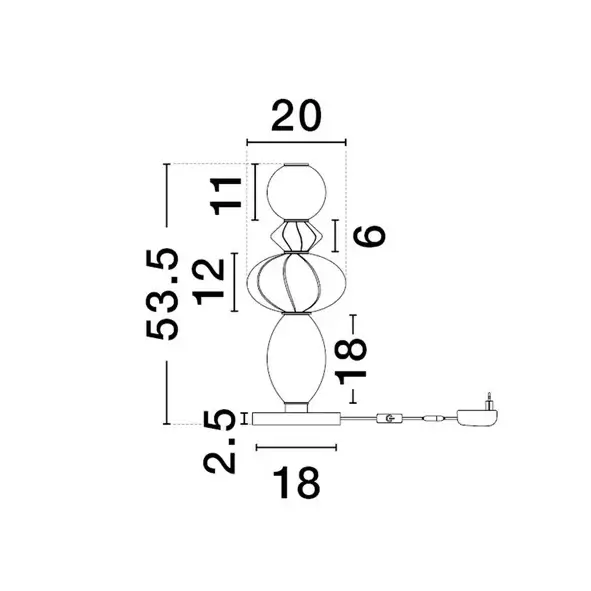 Ściemnialna lampka nocna CASURNO LE45224 LED 16W 3000K różowa beżowa