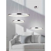 LAMPA wisząca LUNE 31-64592 Candellux metalowa OPRAWA zwis LED 18W 4000K pierścień ring chrom