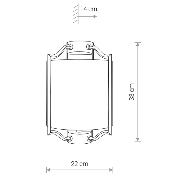 Abażurowa LAMPA ścienna NUNTUCET 8151 Nowodvorski klasyczna OPRAWA ścienna chrom biała