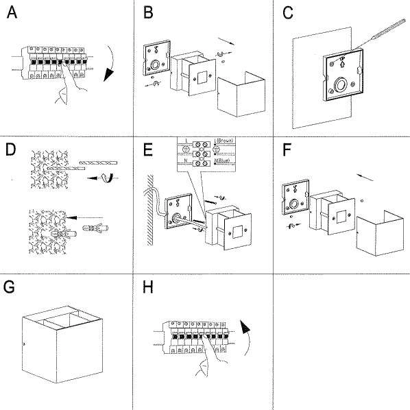 Zewnętrzna LAMPA ścienna ARGOS 106521 Markslojd elewacyjna OPRAWA kinkiet LED 4W 3000K IP44 outdoor kostka cube grafitowa