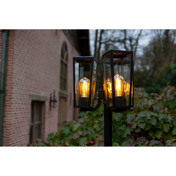 Potrójna stojąca latarnia PINE 7196603012 IP44 do ogrodu czarny