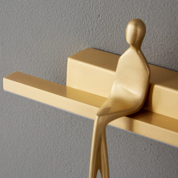 Sypialniany kinkiet ścienny Amici ST-B3578 gold LED 5W 3000K ludzik metal złoty