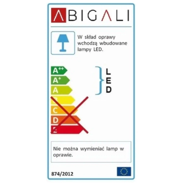 Lampa ścienna ORIGAMI DEER-W metalowa kinkiet LED 6W 3000K jeleń biały