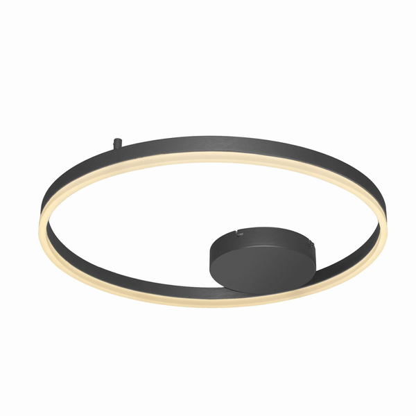 Sufitowa lampa nowoczesna Halo pierścień LED 42W 3000k czarny
