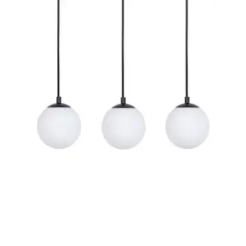 Potrójna lampa wisząca Tavira 41264 tuba z regulacją czarna