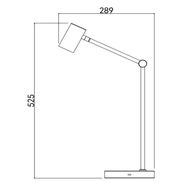 Lampa biurkowa TIPIK 36622/03/30 Lucide LED 3W 2700K regulowana czarna