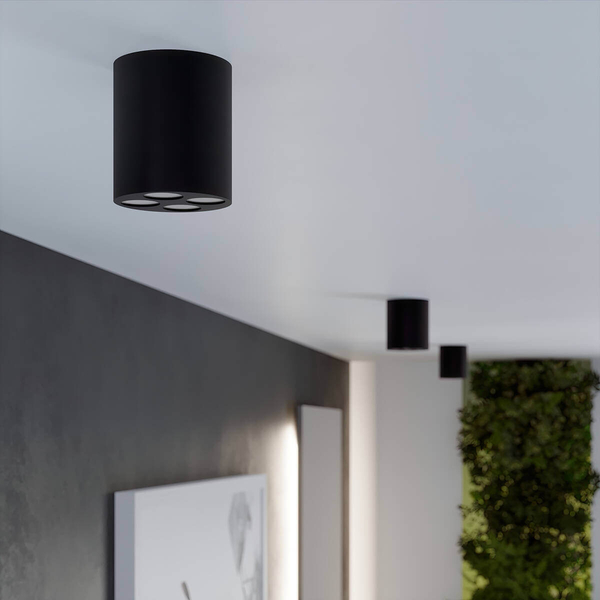 Plafoniera sufitowa Zoe SL.1210 Sollux LED 9W 4000K tubka do kuchni czarny