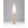 Podłogowa lampa z abażurem ORBEZIA LE45280 do salonu beżowa biała
