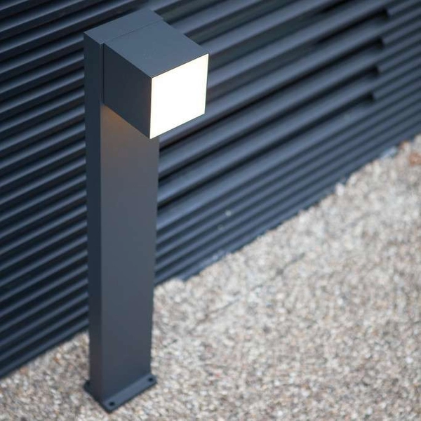 Słupek ogrodowy CUBA 7193802118 regulowany LED 12W 3000K IP54 szara