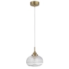 Wisząca lampa szklana MOND LE41852 do salonu złoty przezroczysty