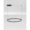 Okrągła lampa wisząca CARENSO LE45407 LED 46W 3000K pierścieniowa czarna