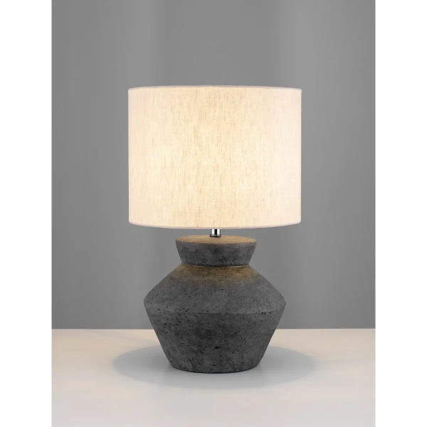 Geometryczna stołowa lampa TREVIRA LE45286 beżowy antracyt