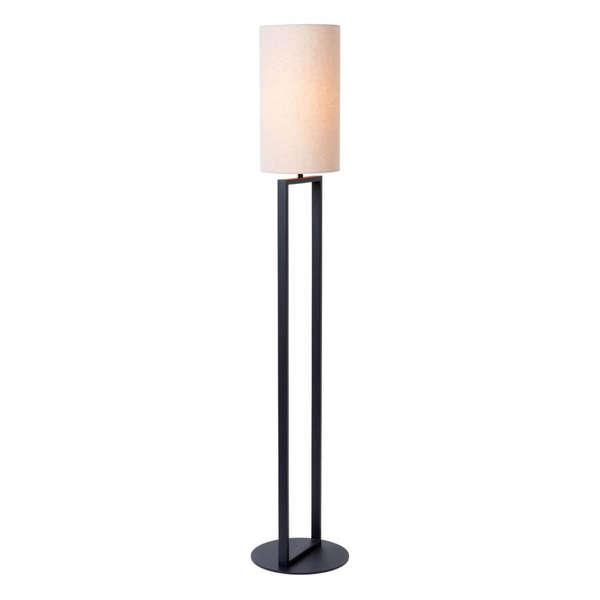Podłogowa lampa z abażurem Herman 30762/81/38 beżowy czarny